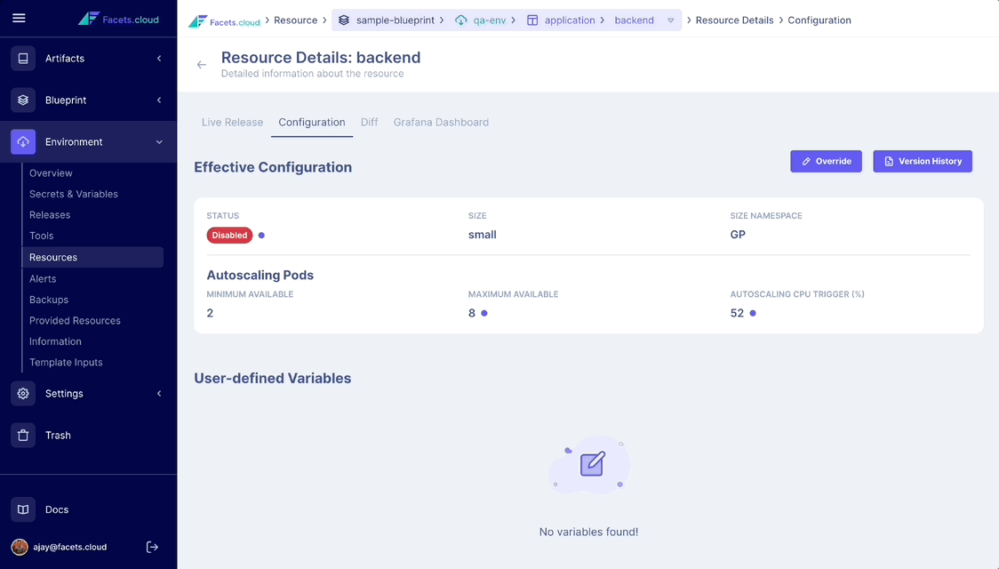 Managing IaC with Facets