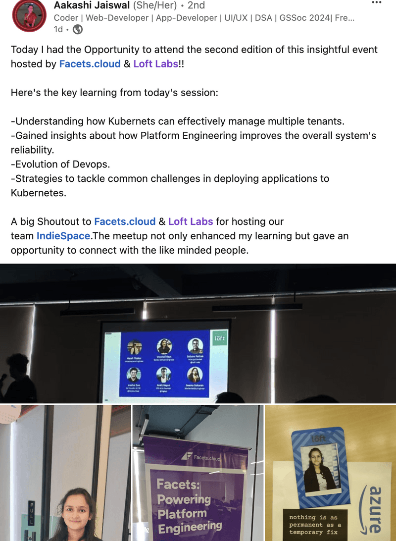 Platform Engineering meetup- Facets.cloud and Loft Labs