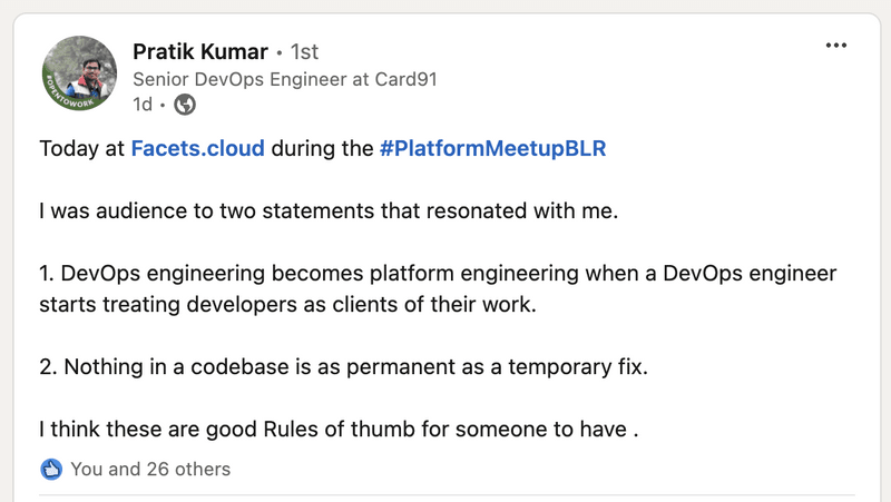 Platform Engineering meetup- Facets.cloud and Loft Labs