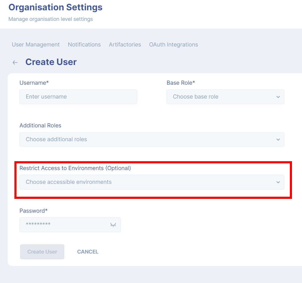 Restricting access to specific Environments (Click on the image to expand)