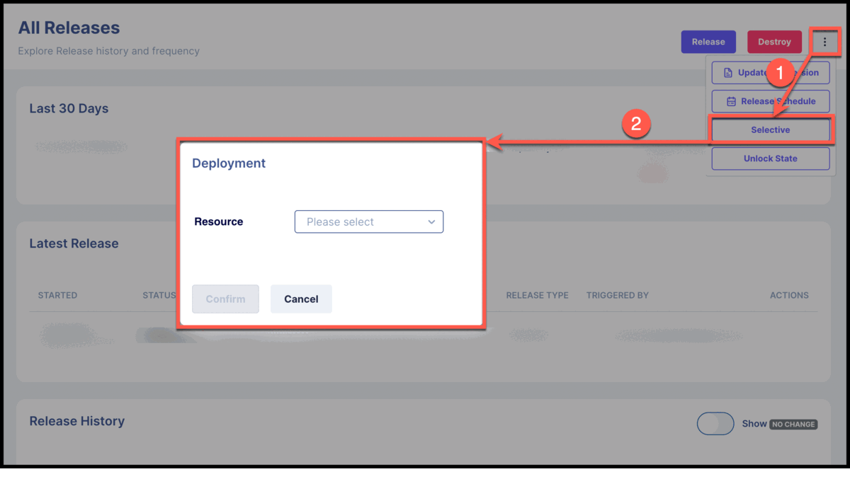 Choose Neo4j resources when doing Selective Release (Click on the image to expand)