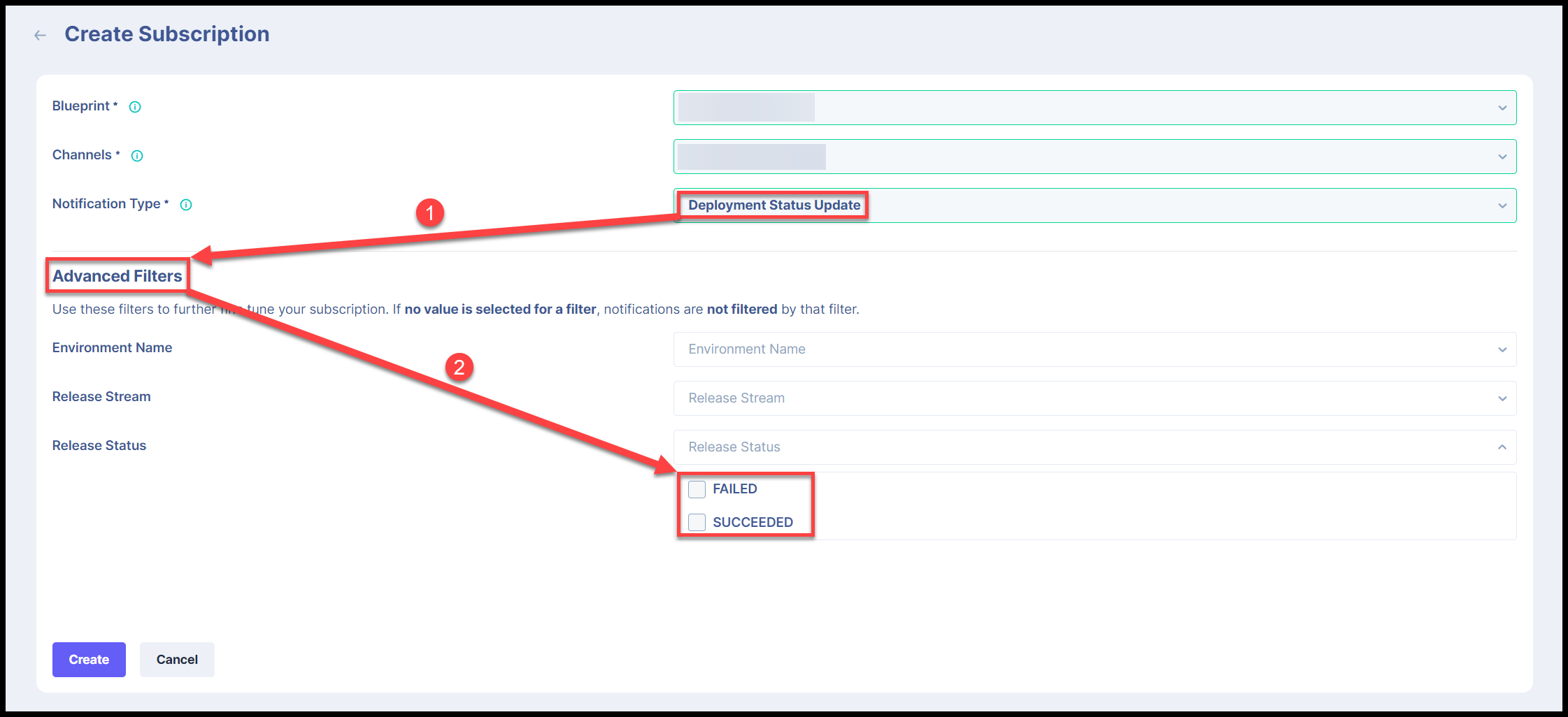 Release Status in Advanced Filters (Click on the image to expand)